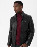Sviatoslav Leather Jacket - image 1 of 6 in carousel